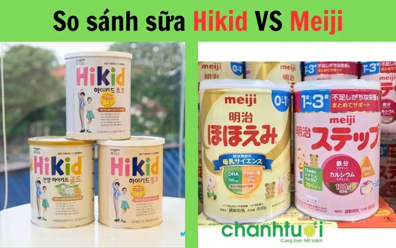 So sánh Hikid và Meiji