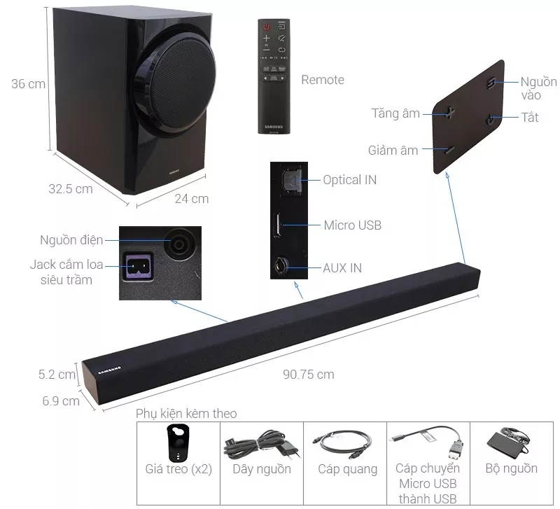 So sánh loa Soundbar và dàn âm thanh