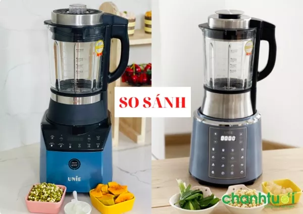 So sánh máy làm sữa hạt Unie V3 và V6s