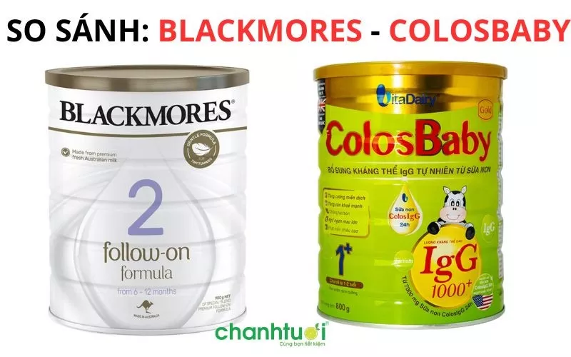 So sánh sữa Blackmores và Colosbaby