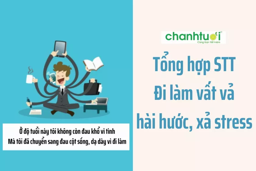 Status đi làm vất vả