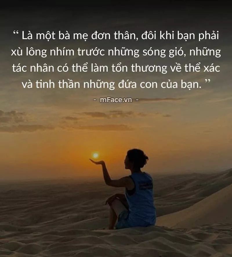 STT buồn về mẹ đơn thân