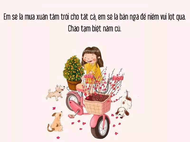 STT cuối năm dễ thương