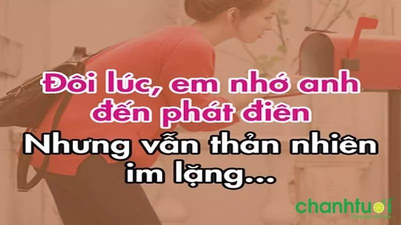 Stt nhớ người yêu hài hước