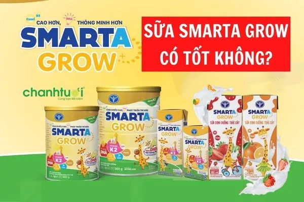 Sự thật sữa Smarta Grow có tốt không? Có tăng cân không?