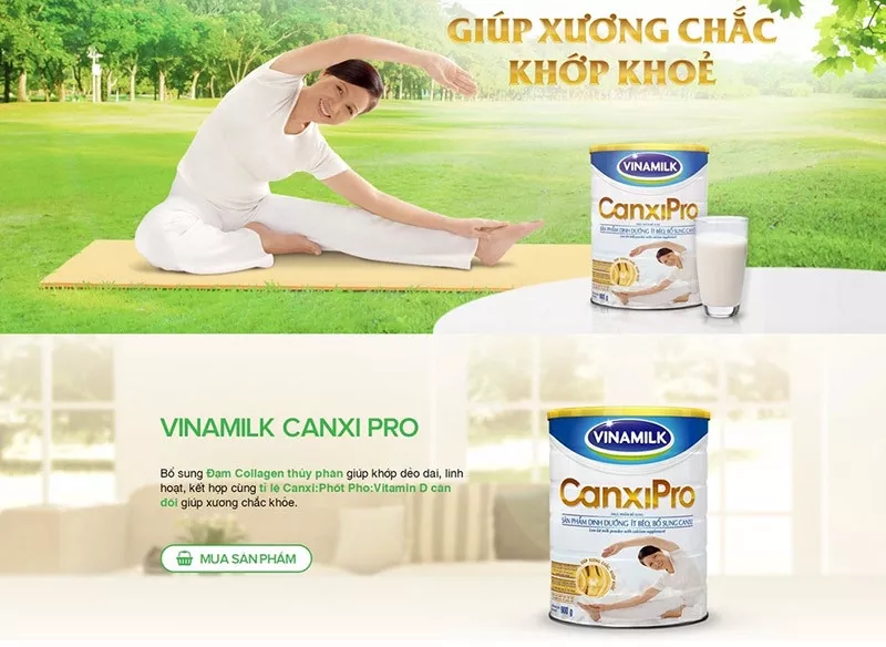 Sữa bột Vinamilk CanxiPro