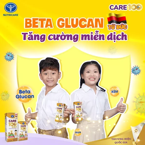 Sữa Care 100 Gold pha sẵn cho bé