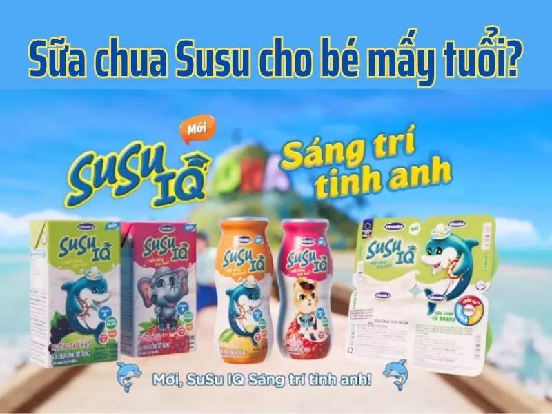 Sữa chua Susu cho bé.