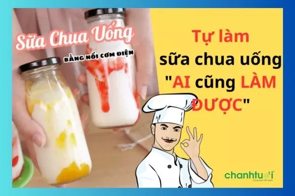 Sữa chua uống hoa quả thơm ngon