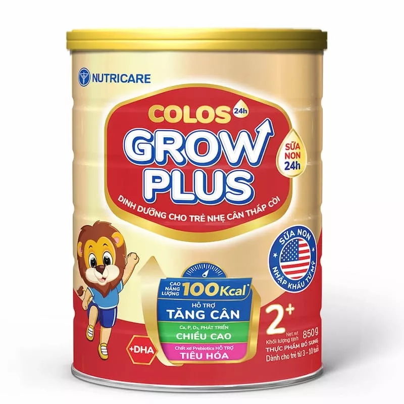 Sữa Colos24h Grow Plus 2+