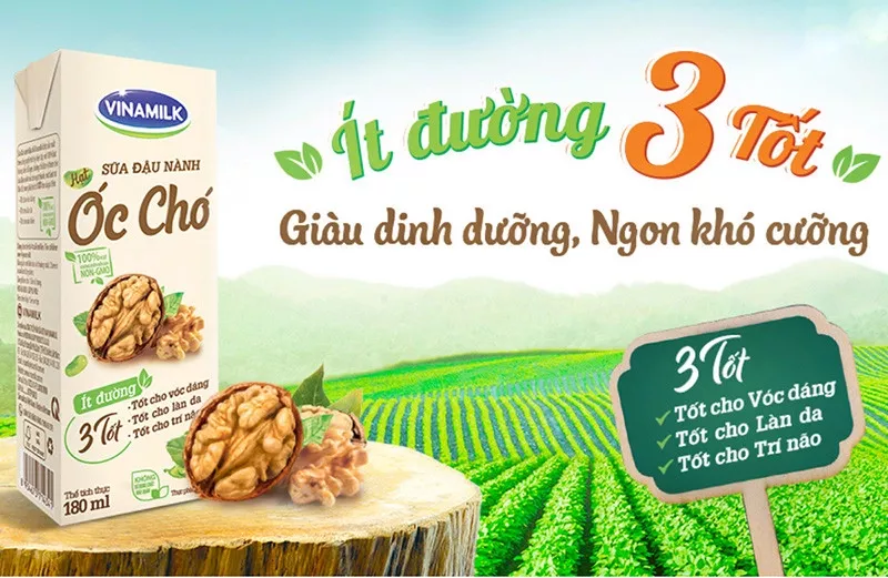 Sữa đậu nành hạt óc chó Vinamilk