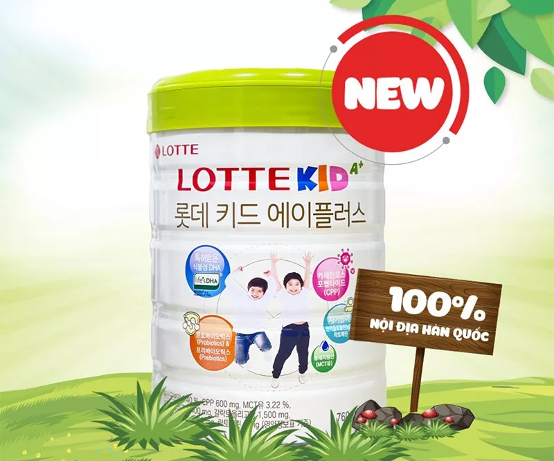 Sữa dê Lotte Kid A+