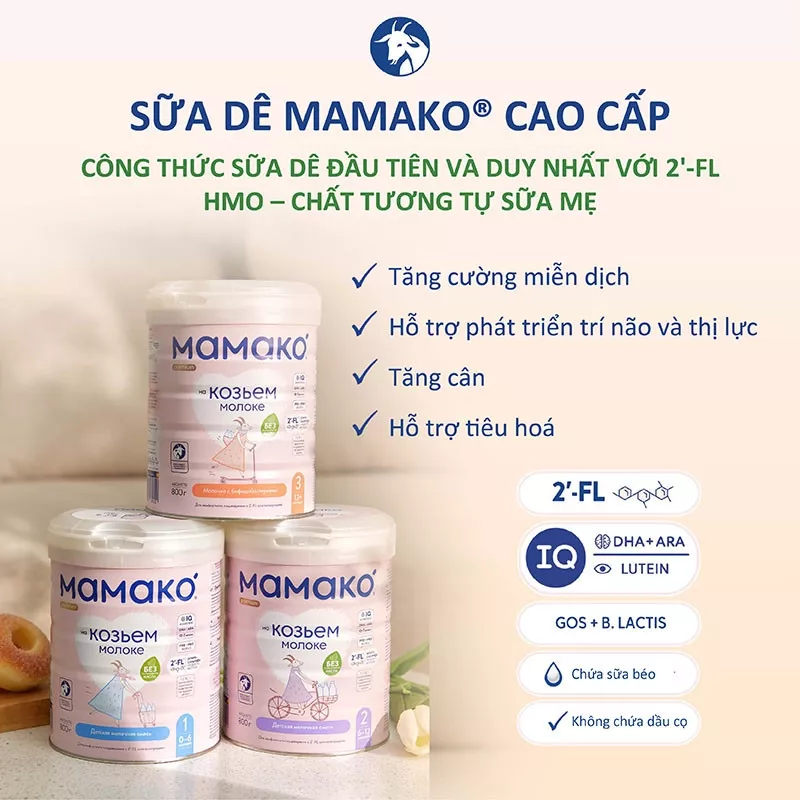 Sữa dê Mamako Premium