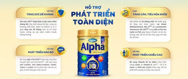 Sữa Dielac Alpha Gold số 4