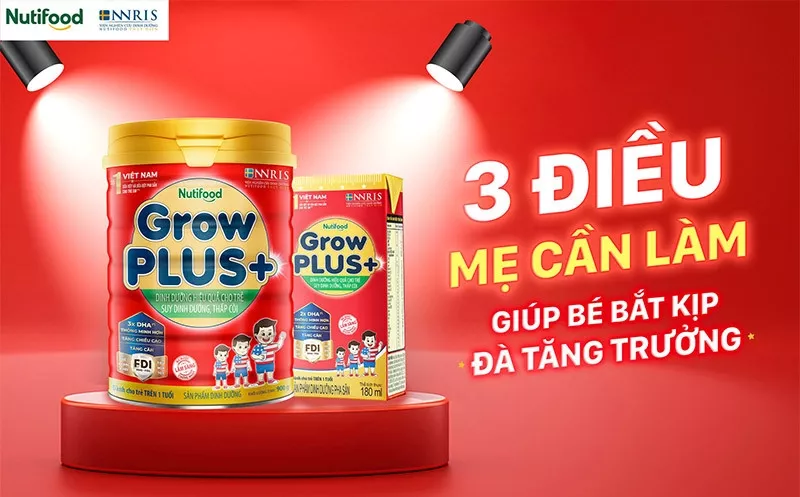 Sữa Grow Plus đỏ cho trẻ trên 1 tuổi