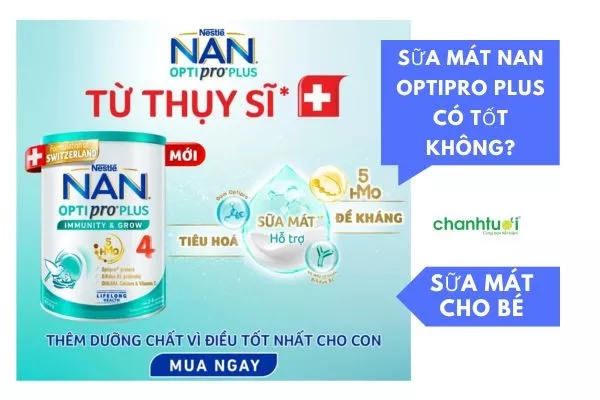 Sữa mát Nan Optipro Plus 4 cho trẻ từ 2-6 tuổi