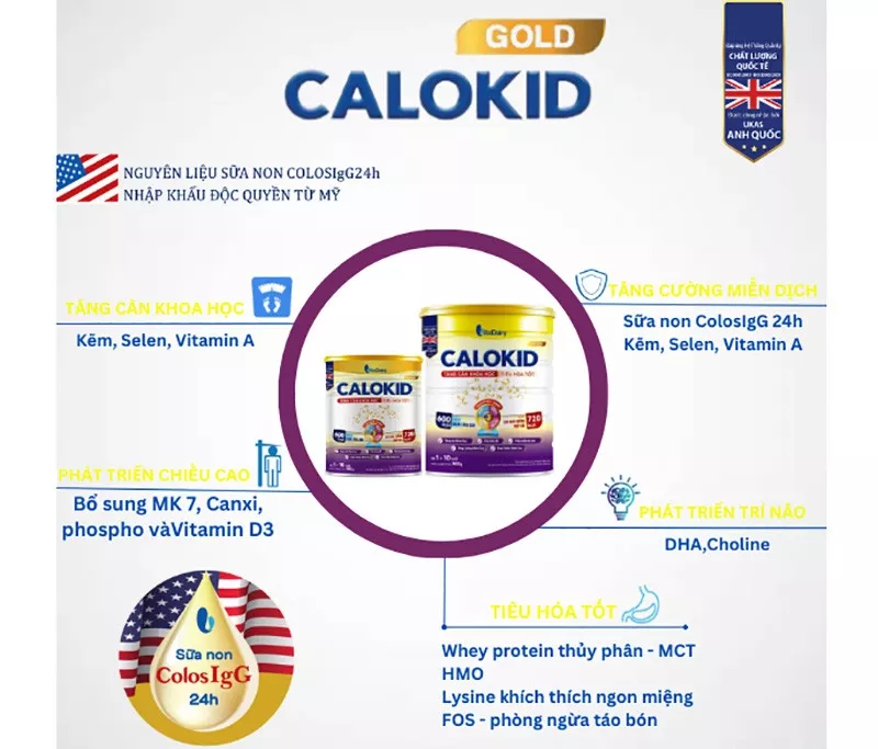 Sữa Non Calokid Gold