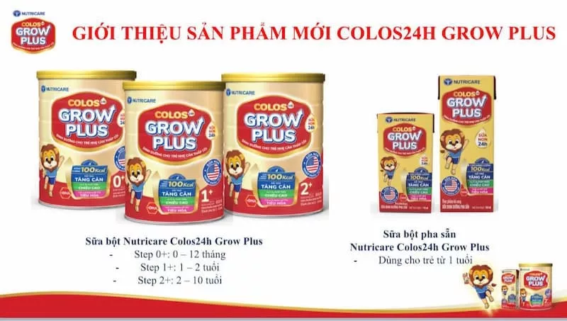 Sữa non Colos24h Grow Plus cho bé