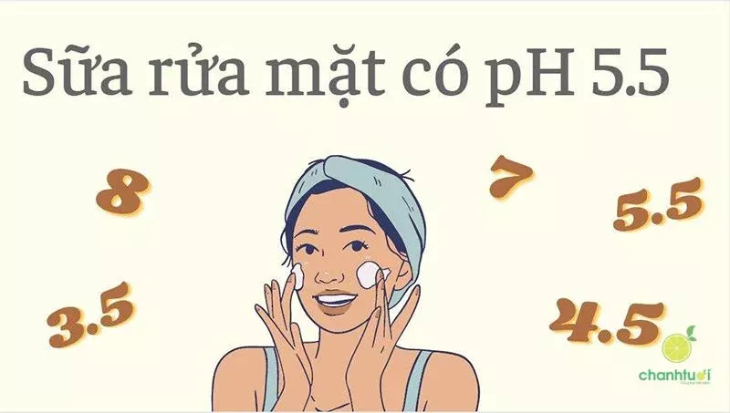 sữa rửa mặt độ ph bao nhiêu là tốt 2