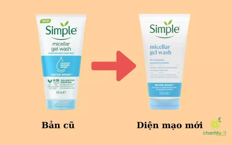 Sữa rửa mặt Simple cho da khô mới