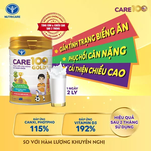 Sữa tăng cân cho trẻ có chứng minh lâm sàng