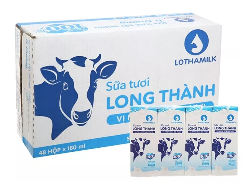 Sữa tươi tiệt trùng Lothamilk Long Thành