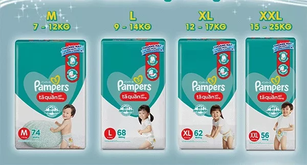 Tã quần Pampers Giữ Dáng