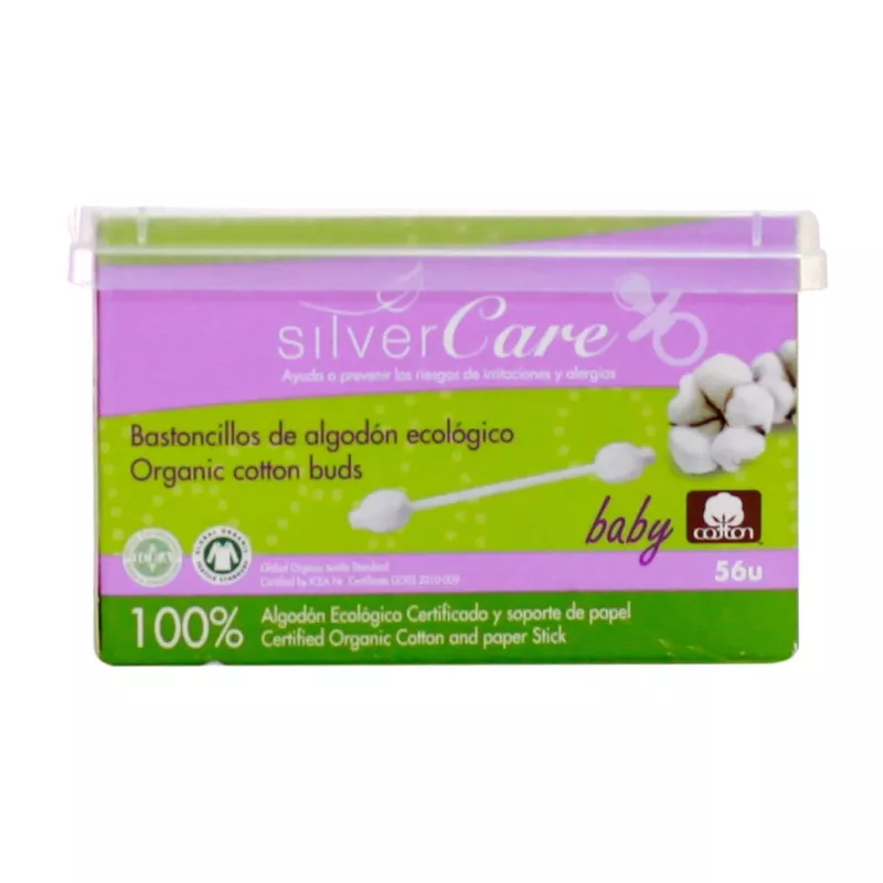 Tăm bông hữu cơ cho bé Silver Care