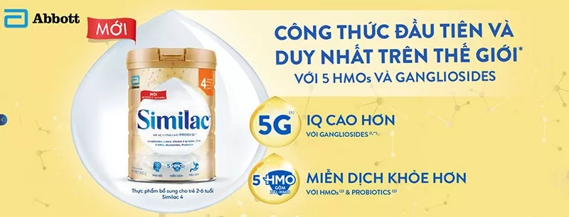 Thành phần dinh dưỡng sữa Similac