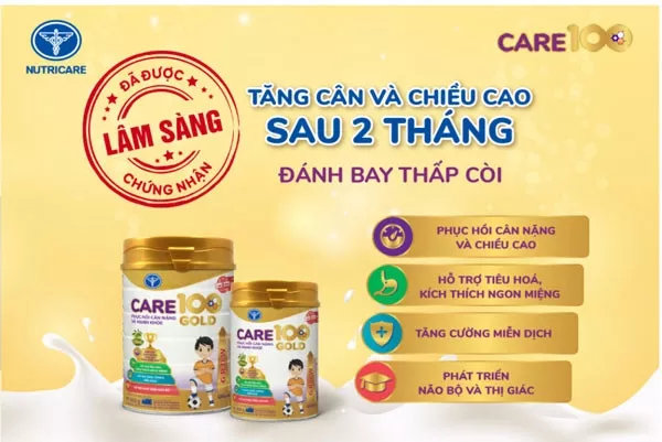 Thành phần sữa Care 100 Gold