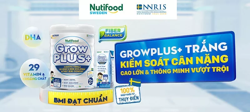 Thành phần sữa Grow Plus Trắng