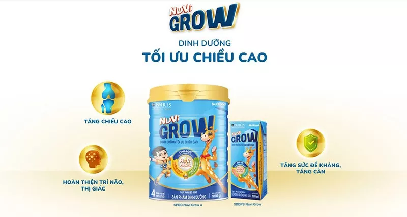 Thành phần sữa Nuvi Grow