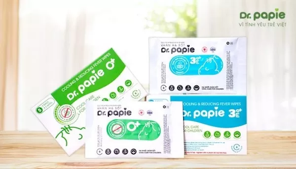 Thiết kế khăn hạ sốt Dr Papie