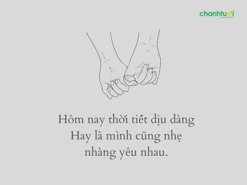 Thời tiết dịu dàng, lòng người cũng nhẹ nhàng