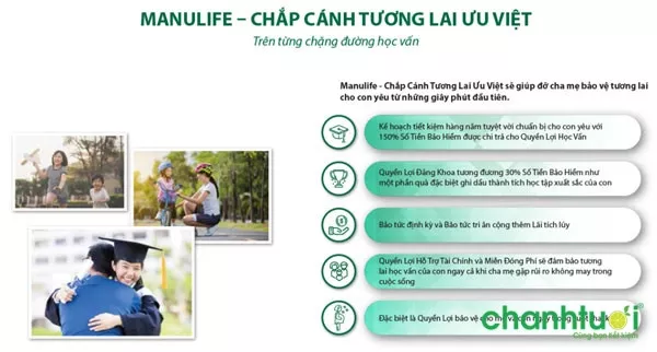 Thông tin gói Manulife chắp cánh tương lai