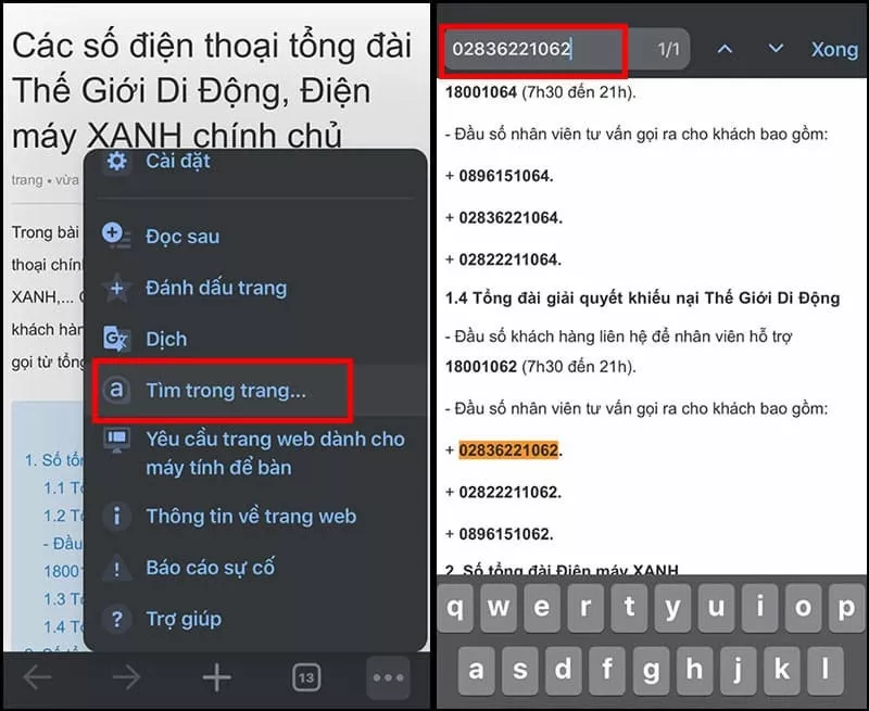 Thông tin tổng đài Thế Giới Di Động