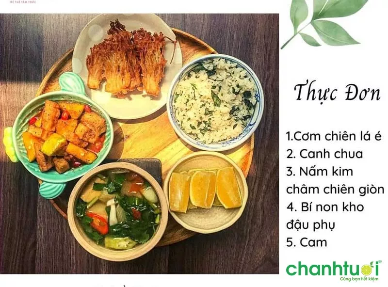 Thực đơn ăn chay giảm cân số 1