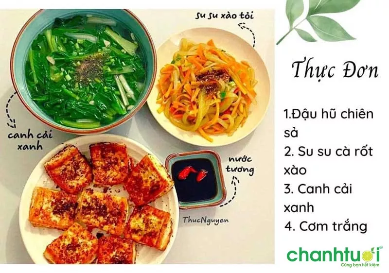 Thực đơn ăn chay giảm cân số 16