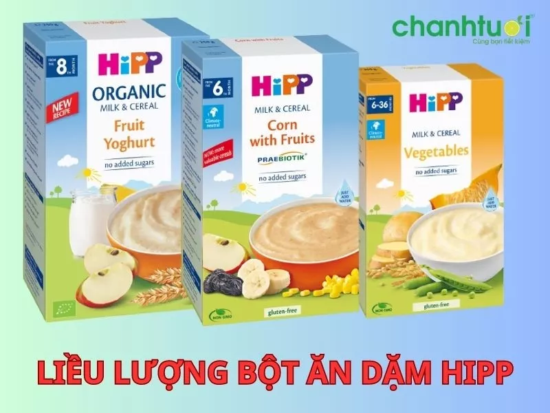 Tỉ lệ pha bột HiPP