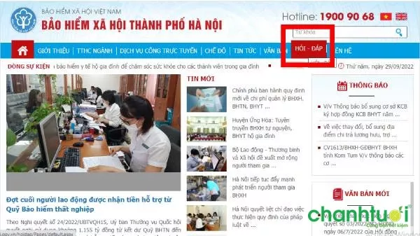 Tổng đài bảo hiểm xã hội