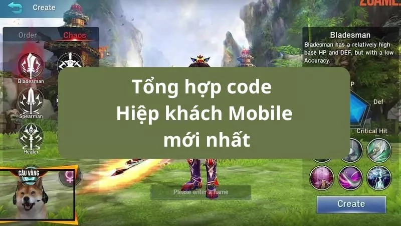 Tổng hợp code Hiệp Khách Mobile