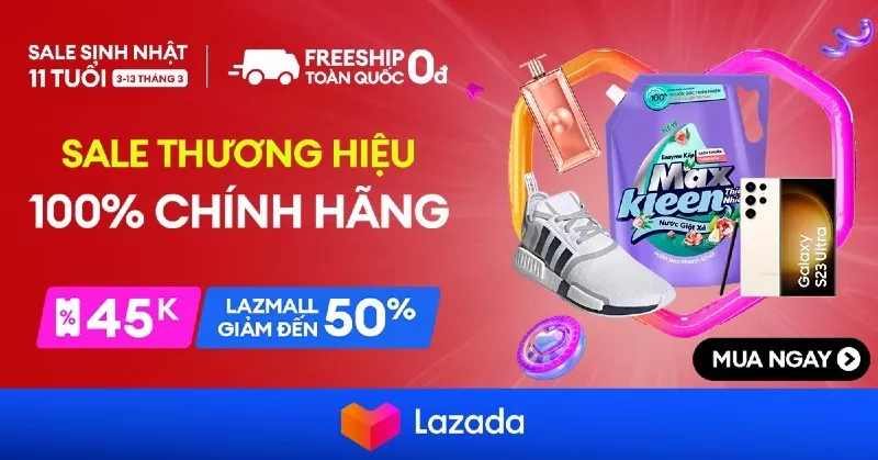 Tổng quan chương trình Sale Sinh nhật Lazada 2023