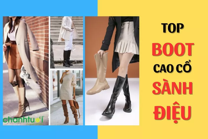 Top 10 mẫu boot cao cổ Hàn Quốc sành điệu dễ phối đồ nhất