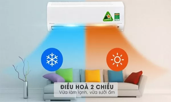 Top 5 điều hòa Daikin 2 chiều tiết kiệm điện tốt nhất 2024