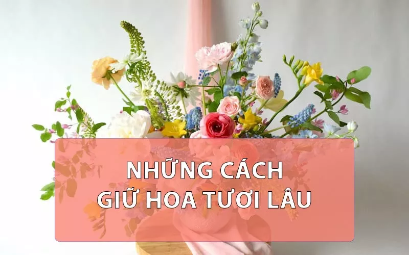 Top 8+ cách giữ hoa tươi lâu chơi xuyên Tết đơn giản