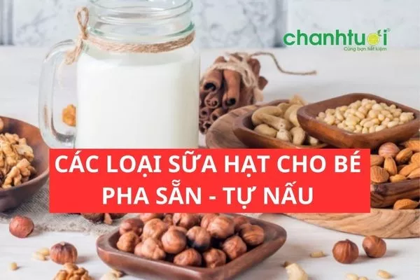 Top các loại sữa hạt cho bé trên 1 tuổi tốt nhất hiện nay