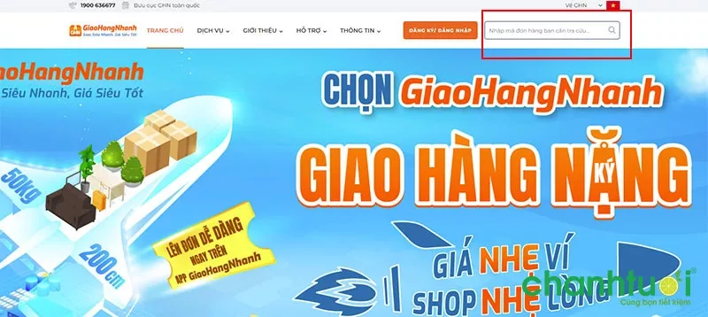 Tra cứu đơn hàng của Tiki bằng mã trên Giao Hàng Nhanh