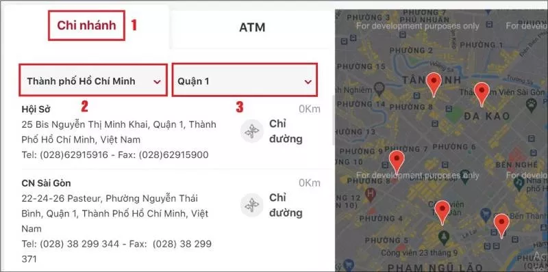 Tra cứu số hotline các chi nhánh ngân hàng HDBank