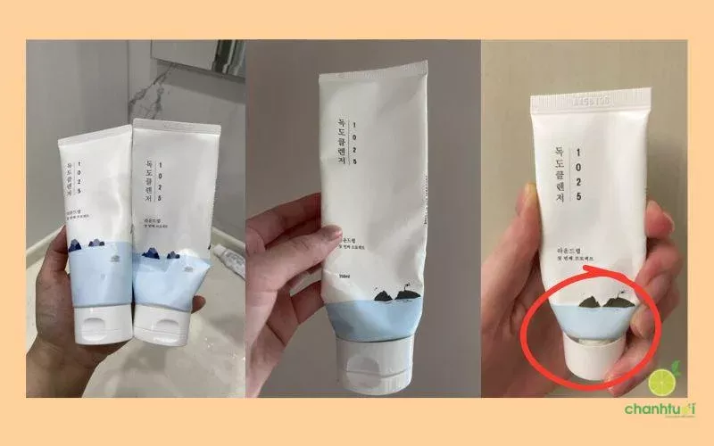 Trải nghiệm sữa rửa mặt Round Lab 1025 Dokdo Cleanser