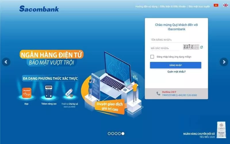 Ứng dụng Sacombank Banking